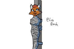 26-01-16-Dory-taped-to-a-pole